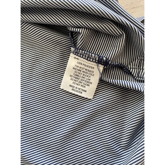 Peter Millar Summer Comfort Mens Polo Golf Striped Shirt XL Spring Valley CC SC - Picture 7 of 8